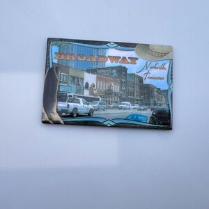 Broadway Nashville Tennessee Souvenir Magnet Vintage Downtown Street Scene NEW
